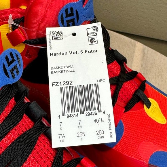 Mens Adidas Size 7.5 Harden Vol 5 Futurenatural McDonald’s All American Sneakers main image 7